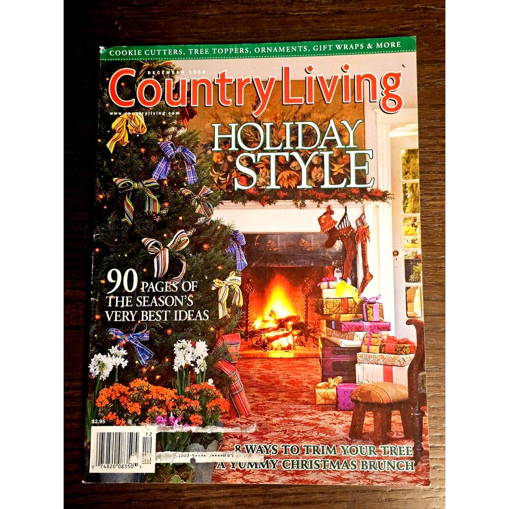 Country Living Magazine December 1999 Holiday Christmas Decorating Crafts
